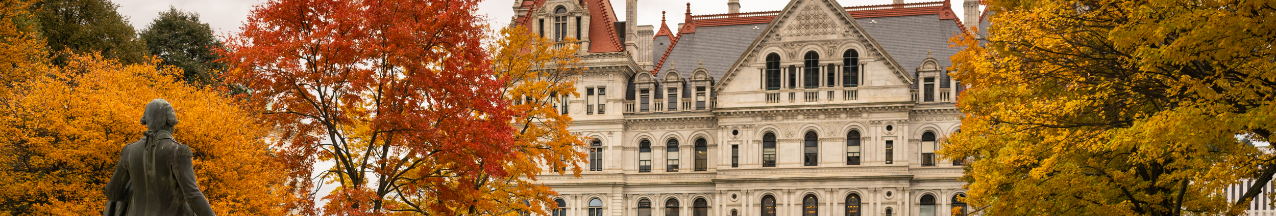 Albany NY Governor's Mansion During Fall